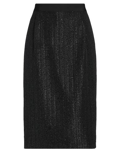 Black Jacquard Midi skirt