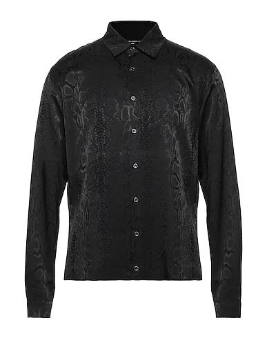 Black Jacquard Patterned shirt