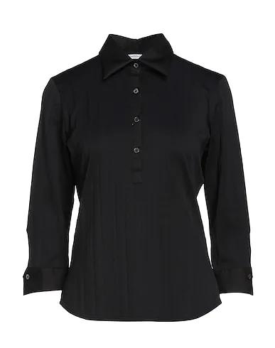Black Jacquard Patterned shirts & blouses
