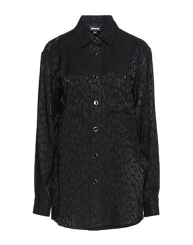 Black Jacquard Patterned shirts & blouses