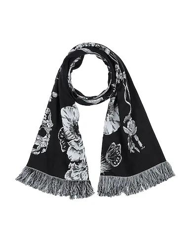 Black Jacquard Scarves and foulards