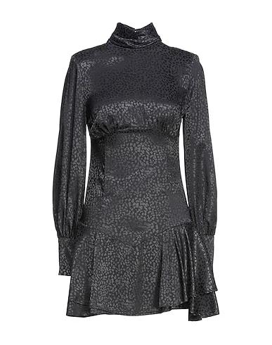 Black Jacquard Short dress