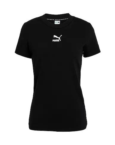 Black Jersey Basic T-shirt Classics Slim Tee
