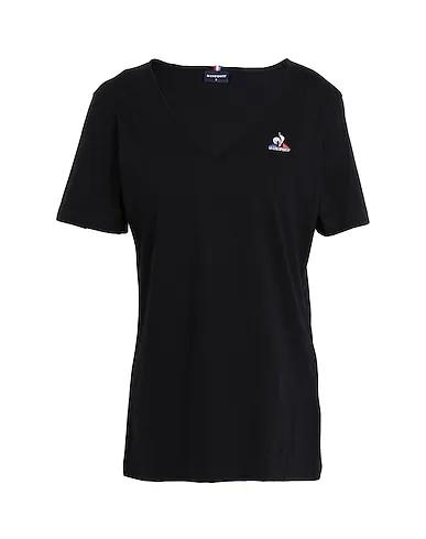 Black Jersey Basic T-shirt ESS Tee SS Col V N°1 
