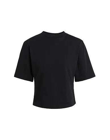 Black Jersey Basic T-shirt T-SHIRT IN COTONE
