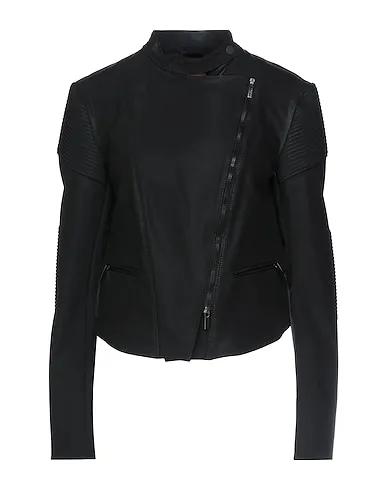 Black Jersey Biker jacket