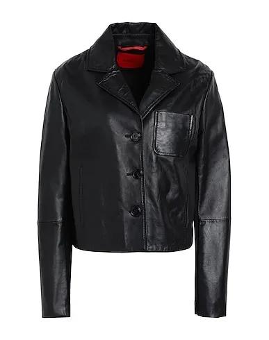 Black Jersey Biker jacket