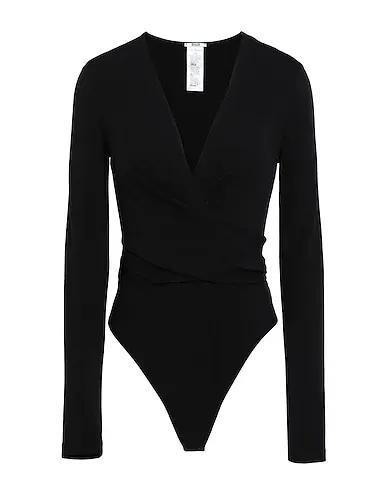 Black Jersey Bodysuit THE TIED BODY
