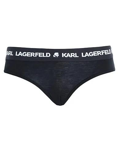 Black Jersey Brief Logo Hipsters		
