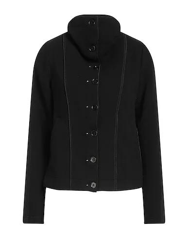 Black Jersey Coat