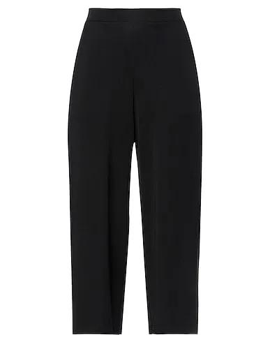 Black Jersey Cropped pants & culottes