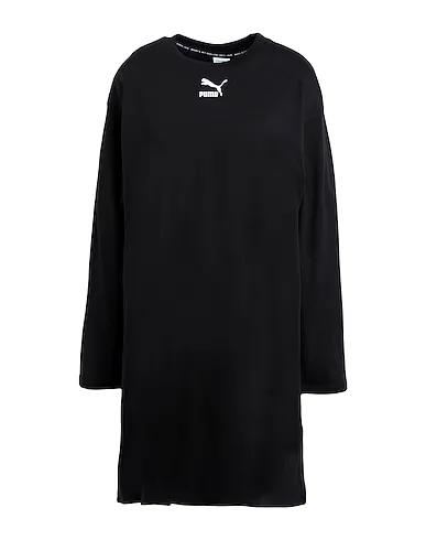 Black Jersey Elegant dress Classics Longsleeve Tee Dress

