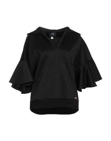 Black Jersey Hooded sweatshirt