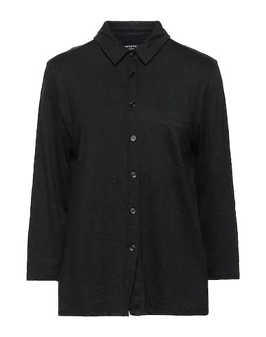 Black Jersey Linen shirt