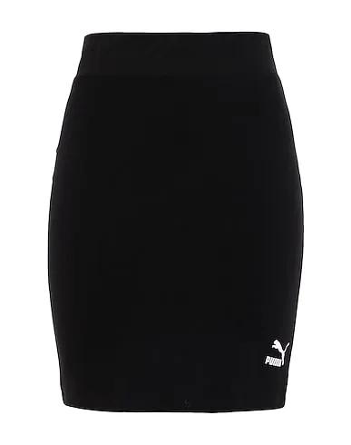 Black Jersey Midi skirt Classics Tight Skirt
