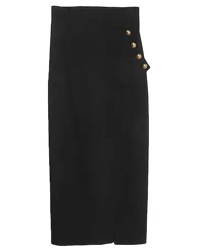 Black Jersey Midi skirt