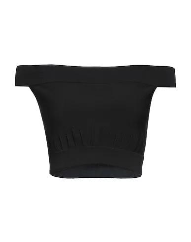 Black Jersey Off-the-shoulder top