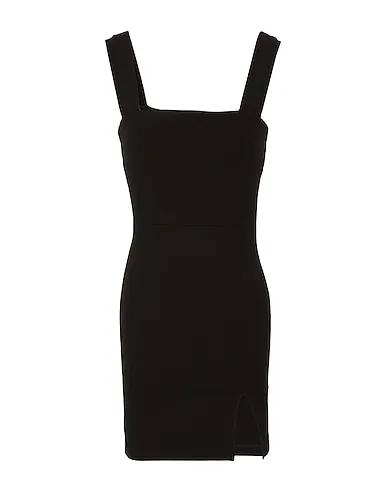 Black Jersey Short dress JERSEY SQUARE-NECK MINI DRESS
