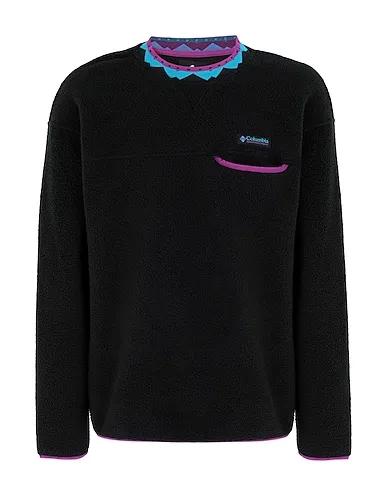 Black Jersey Sweatshirt Wapitoo Fleece Pullover