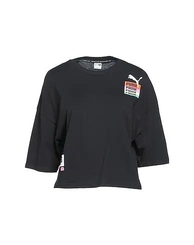 Black Jersey T-shirt Brand Love Oversized Tee
