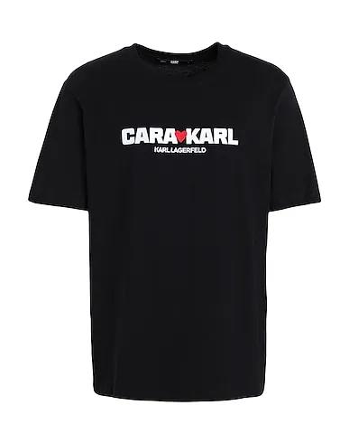 Black Jersey T-shirt CARA LOVES KARL
