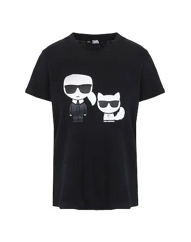 Black Jersey T-shirt IKONIK KARL & CHOUPETTE TEE

