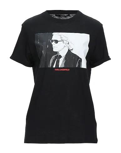 Black Jersey T-shirt KARL LEGEND COLORBLOCK T-SHIRT
