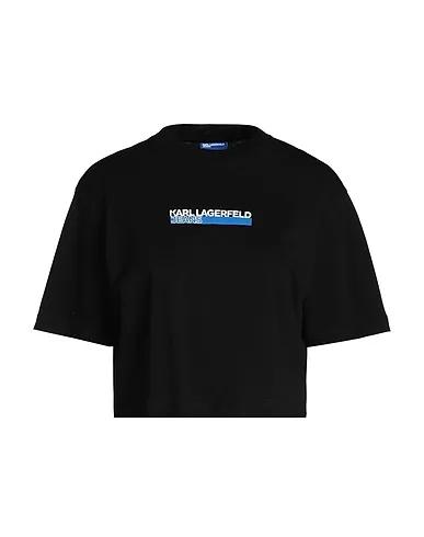 Black Jersey T-shirt KLJ BOXY REGULAR SSLV TEE