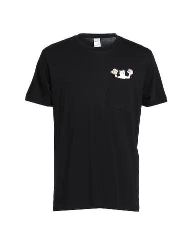 Black Jersey T-shirt Lets Get This Bread Pocket Tee
