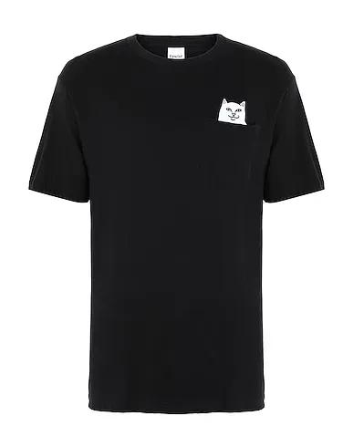 Black Jersey T-shirt Lord Nermal Pocket Tee
