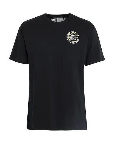 Black Jersey T-shirt OFF THE WALL CHECKER CIRCLE SS TEE