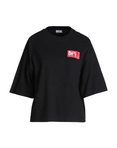 Black Jersey T-shirt T-ROWYLABEL
