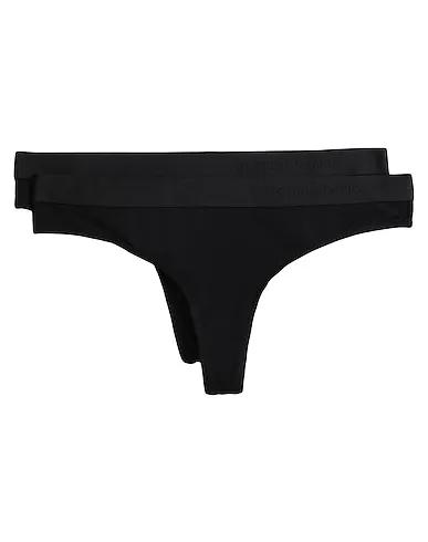 Black Jersey Thongs TENCEL™ LITE TANGA 2-PACK
