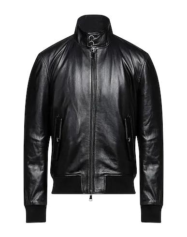 Black Knitted Biker jacket