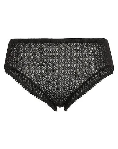 Black Knitted Brief