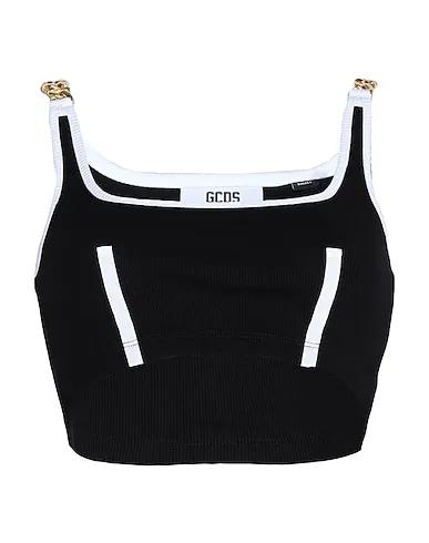 Black Knitted Crop top