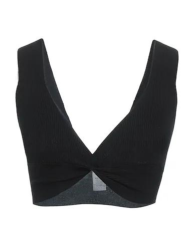 Black Knitted Crop top
