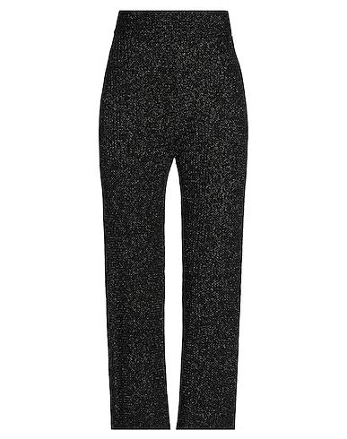 Black Knitted Cropped pants & culottes