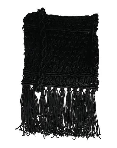 Black Knitted Cross-body bags