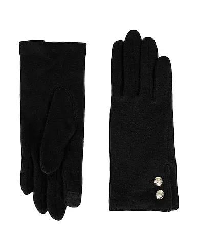 Black Knitted Gloves WOOL-BLENDTECH GLOVES
