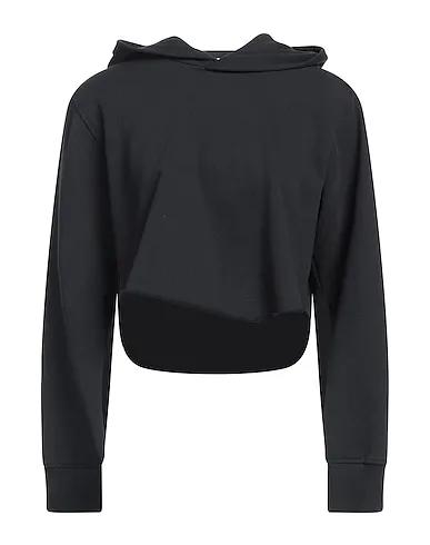 Black Knitted Hooded sweatshirt