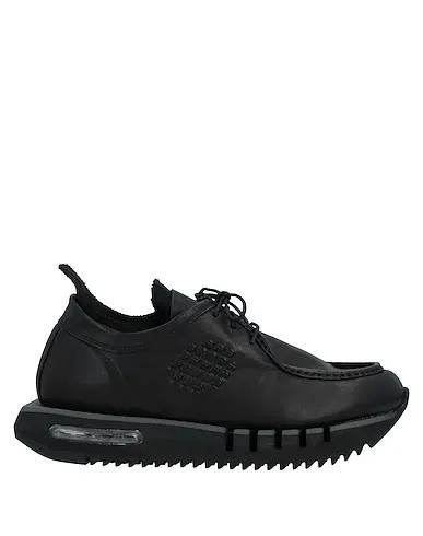 Black Knitted Laced shoes
