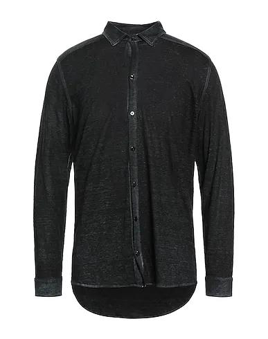 Black Knitted Linen shirt