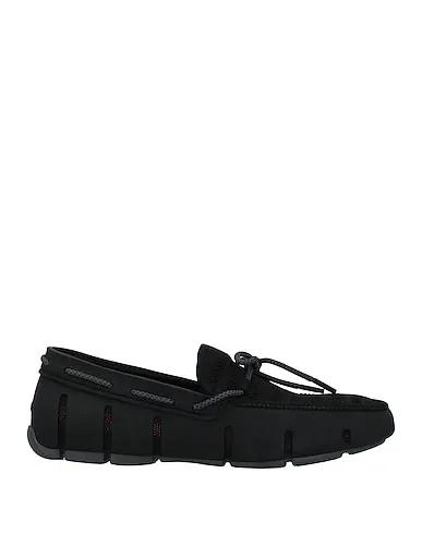 Black Knitted Loafers