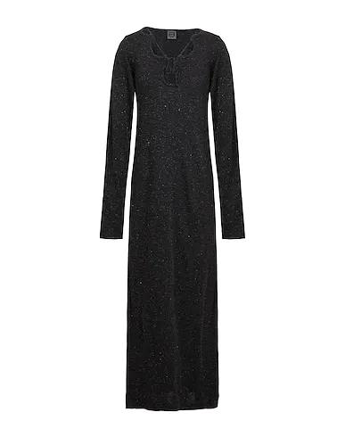 Black Knitted Long dress LUREX BLEND MAXI DRESS
