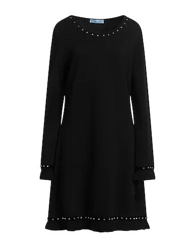 Black Knitted Office dress