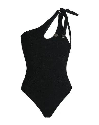 Black Knitted One-piece swimsuits