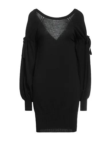 Black Knitted Short dress