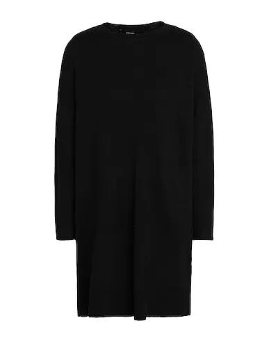 Black Knitted Short dress VMLILLIE LS O-NECK BLOCK DRESS GA
