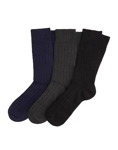 Black Knitted Short socks 3 PACK ORGANIC COTTON SOCKS
